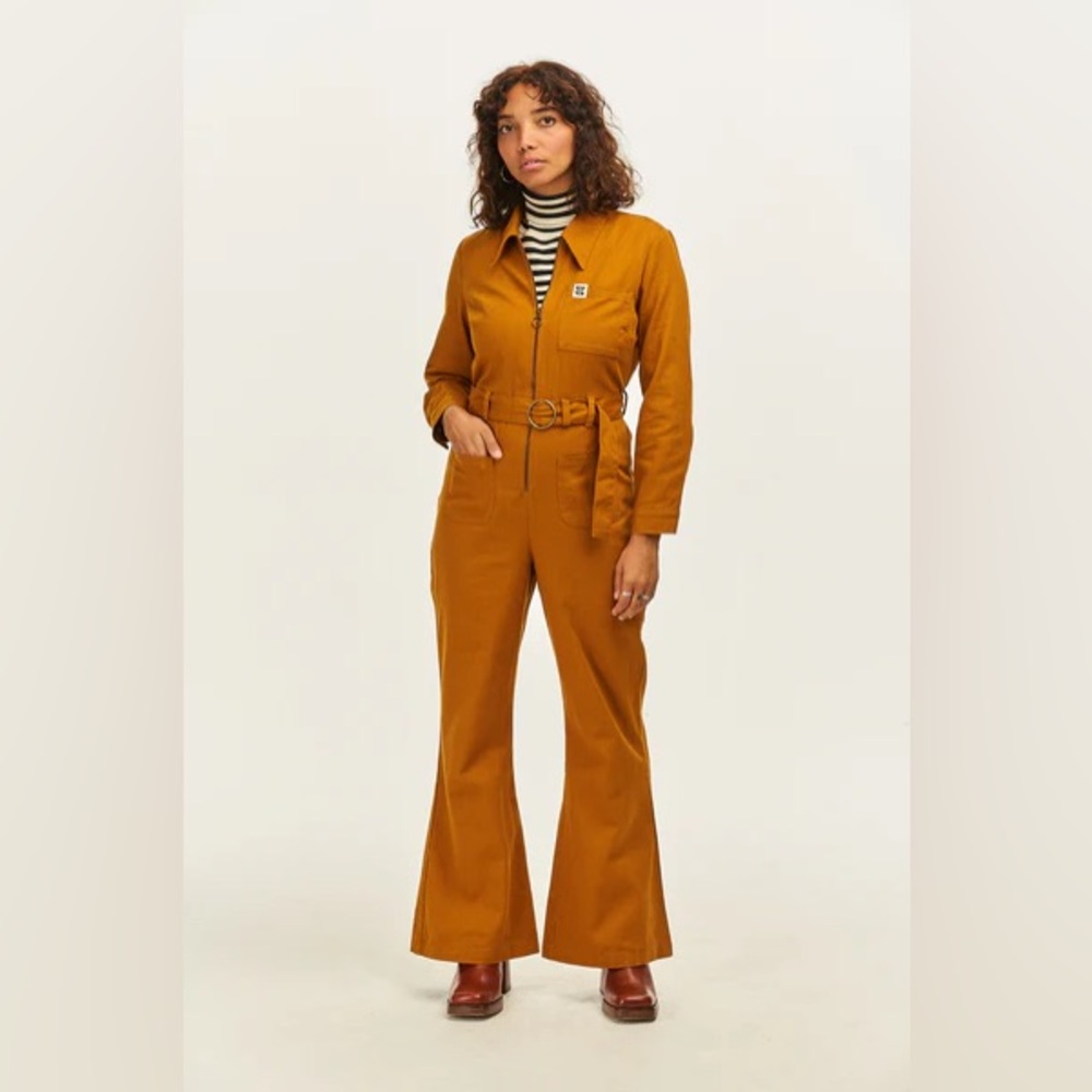 Lucy and Yak Maggie Jumpsuit - Mustard